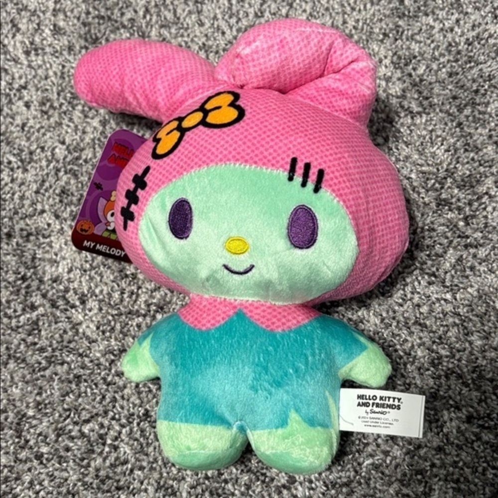 NWT Hello Kitty My Melody Frankenstein Halloween Plush